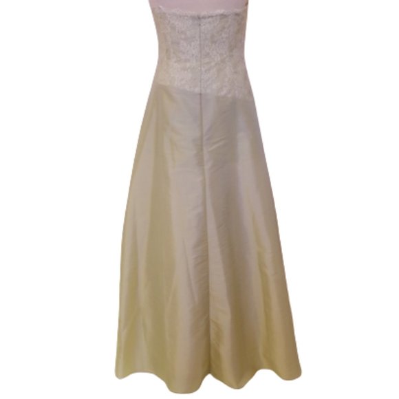 Jade by Jasmine Taffeta/Lace Strapless Gown NEW Sz. 10 - Picture 2 of 9